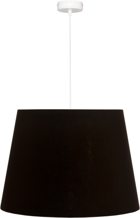 Lampa wisząca Abażur czarny MIRANO - stożek B 44