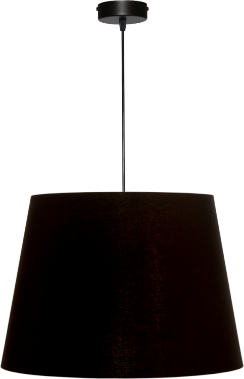 Lampa wisząca Abażur czarny + złoty MIRANO - stożek B 44