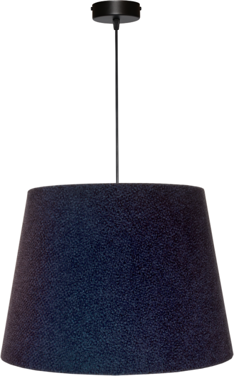 Lampa wisząca Abażur granatowy + złoty AREZZO - stożek B 44