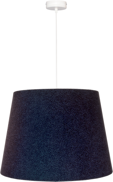 Lampa wisząca Abażur granatowy + złoty AREZZO - stożek B 40