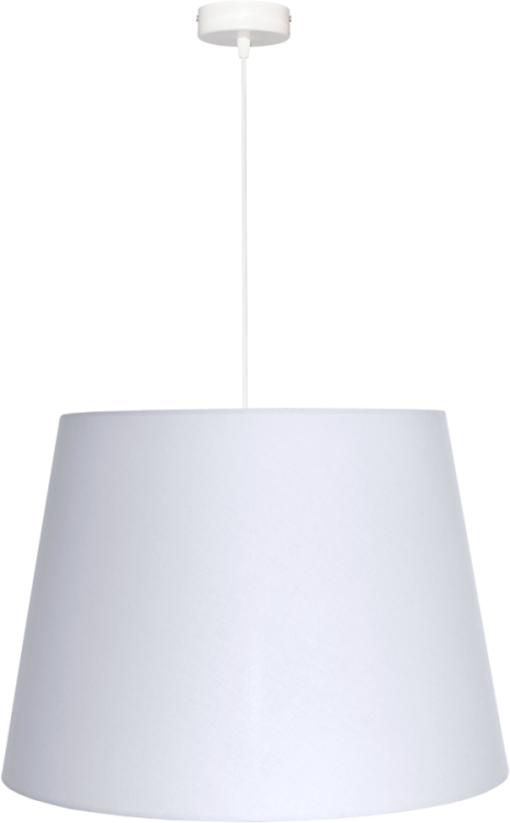 Lampa wisząca Abażur biały zimny MIRANO - stożek B 40