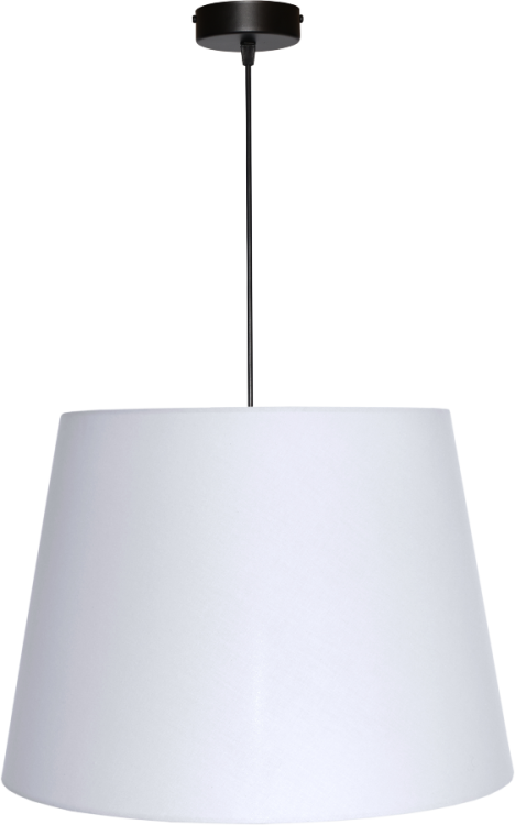 Lampa wisząca Abażur biały zimny MIRANO - stożek B 44
