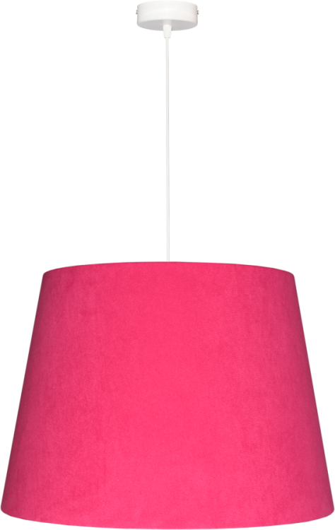 Lampa wisząca Abażur różowy MATERA - stożek B 44