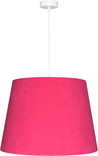 Lampa wisząca Abażur różowy MATERA - stożek B 40