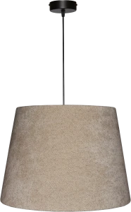 Lampa wisząca Abażur Boucle beżowy VENOSA - stożek B 44