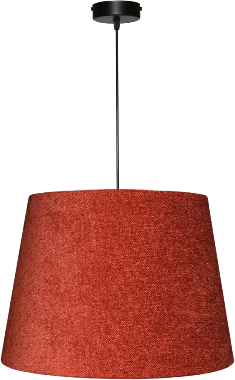 Lampa wisząca Abażur Boucle terakota VENOSA - stożek B 40