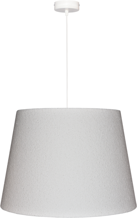 Lampa wisząca Abażur biały Boucle VENOSA - stożek B 44