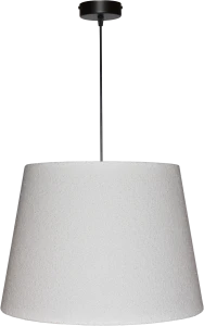 Lampa wisząca Abażur biały Boucle VENOSA - stożek B 40