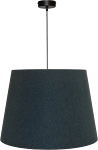 Lampa wisząca Abażur ciemny turkusowy + złoty AVOLA - stożek B 44