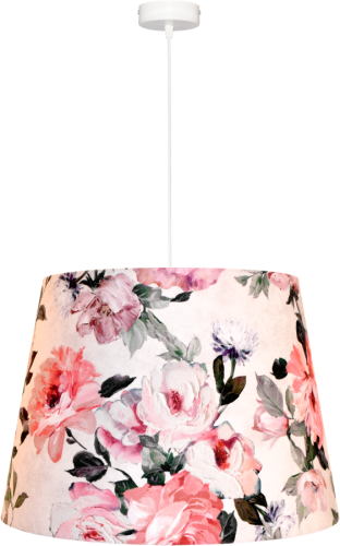 Lampa wisząca Abażur Kwiaty PRIMAVERA - stożek B 44