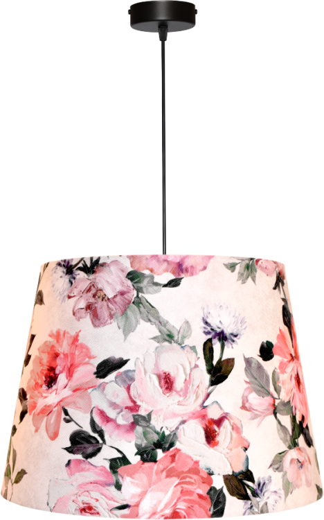 Lampa wisząca Abażur Kwiaty PRIMAVERA - stożek B 44