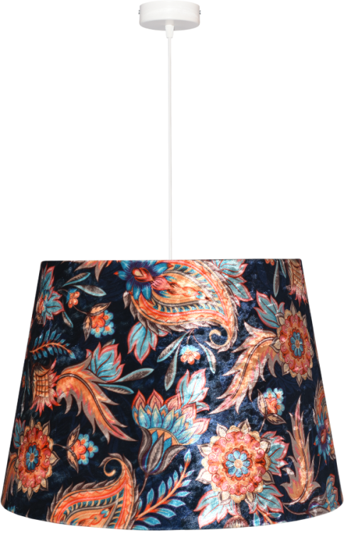 Lampa wisząca Abażur Kwiaty Orientu PANCA - stożek B 40