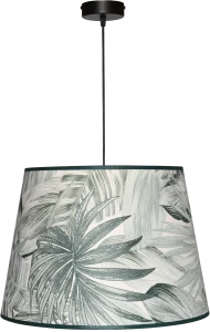 Lampa wisząca Abażur Liście Zielone PRIMAVERA - stożek B 40