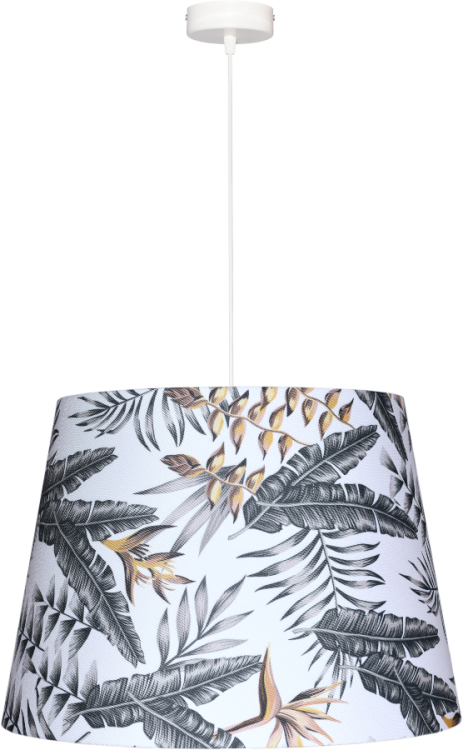 Lampa wisząca Abażur Liście Egzotyczne PRIMAVERA - stożek B 44