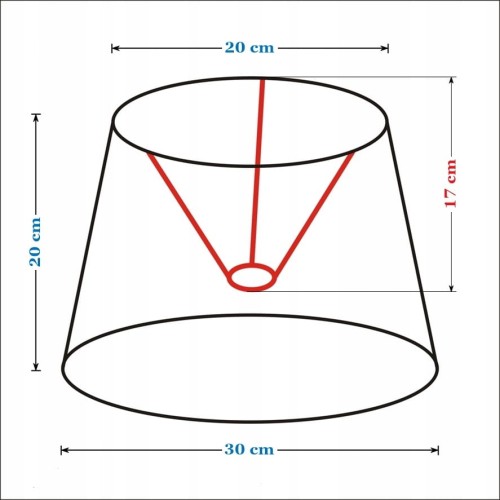 Abażur Geody 07 PANCA - stożek B 30