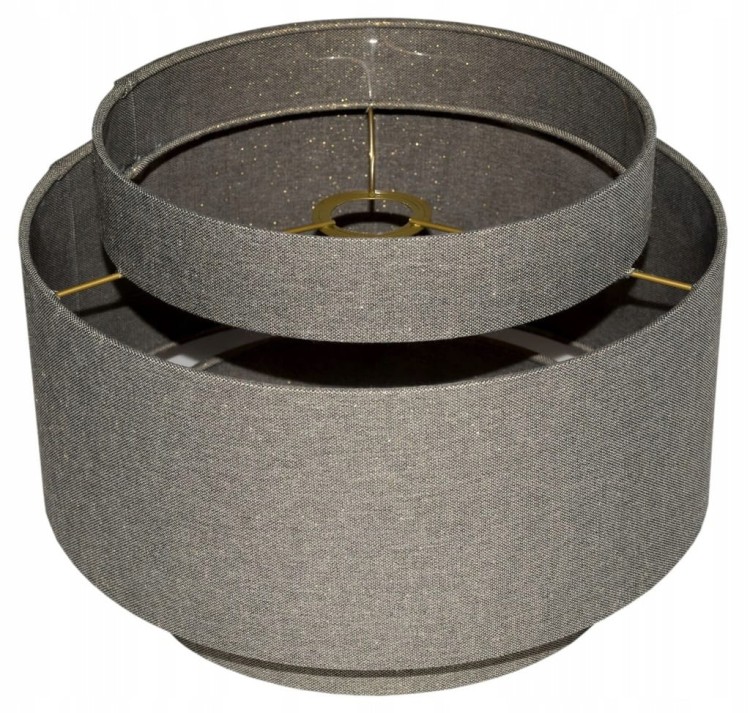 Abażur stare złoto PRATO - tort 45 - mocowanie