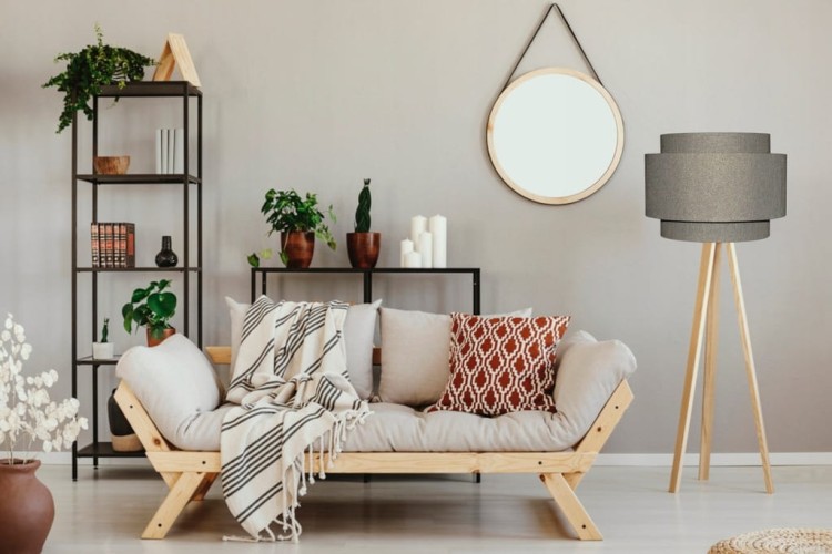 Abażur stare złoto PRATO - tort 45 - aranżacja 1