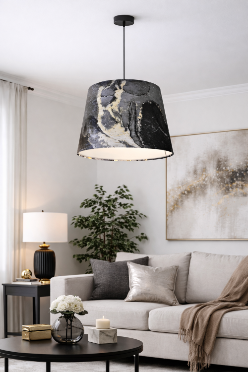 Lampa wisząca Abażur Geody 07 PANCA - stożek B 40