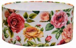 Abażur Róże Kolorowe PRIMAVERA - walec 40