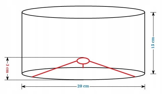 Abażur Róże na Kremowy Tle PRIMAVERA - walec 20