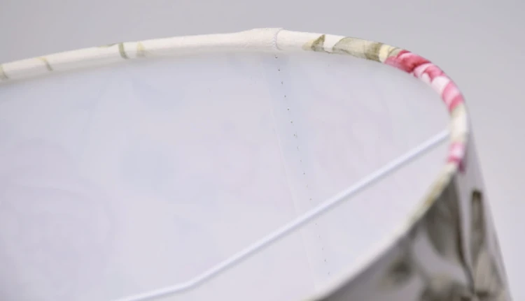 Abażur Róże na Kremowy Tle PRIMAVERA - walec 45