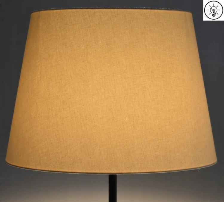 Abażur beżowy MIRANO - stożek B 50 do lampy stojącej / wiszącej