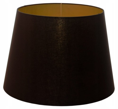 Abażur czarny + złoty MIRANO - stożek B 50 do lampy stojącej / wiszącej