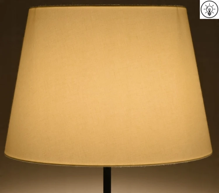 Abażur kremowy MIRANO - stożek B 50 do lampy stojącej / wiszącej