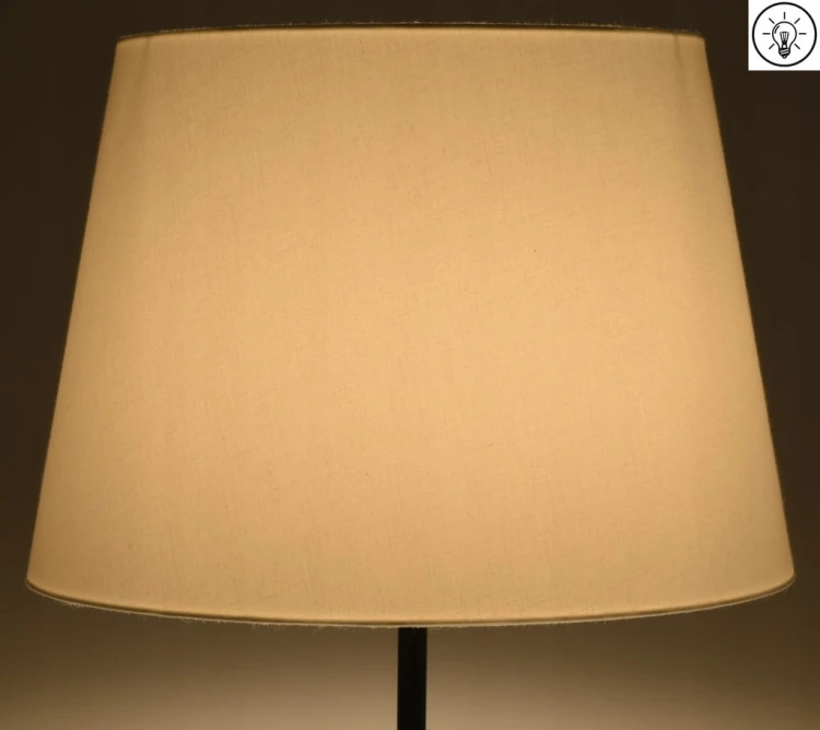 Abażur biały ciepły MIRANO - stożek B 50 do lampy stojącej / wiszącej