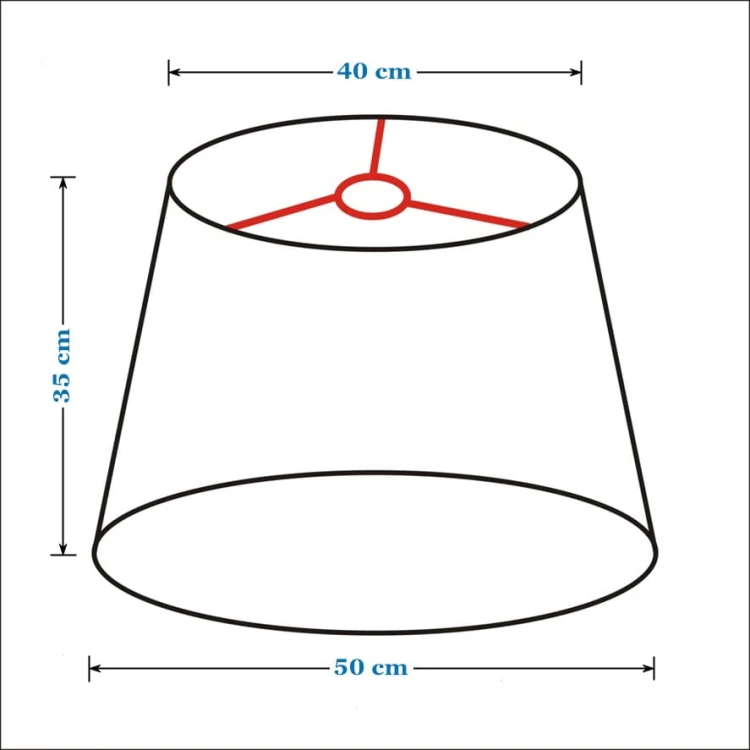 Abażur beżowy MIRANO - stożek B 50 do lampy stojącej / wiszącej