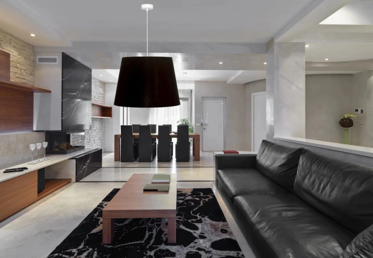 Abażur czarny + złoty MIRANO - stożek B 50 do lampy stojącej / wiszącej