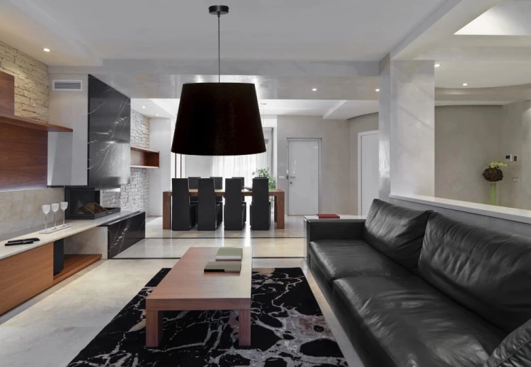 Abażur czarny + złoty MIRANO - stożek B 50 do lampy stojącej / wiszącej