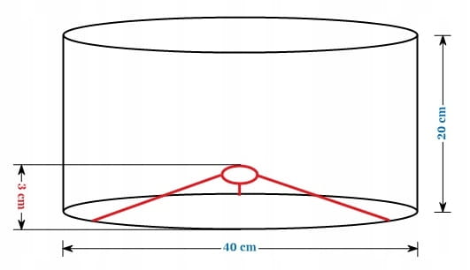 Abażur WELUR "Magic Velvet" Beżowy PIANO - walec 40