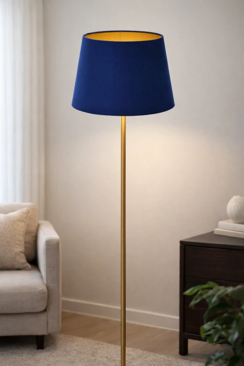 Abażur WELUR "Magic Velvet" Granatowy PIANO - stożek B 40