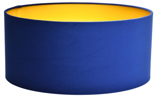 Abażur WELUR "Magic Velvet" Granatowy PIANO - walec 45