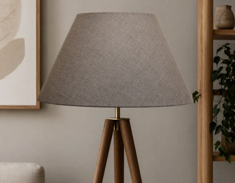 Abażur LEN 100% Beżowy FELINO - stożek A 45