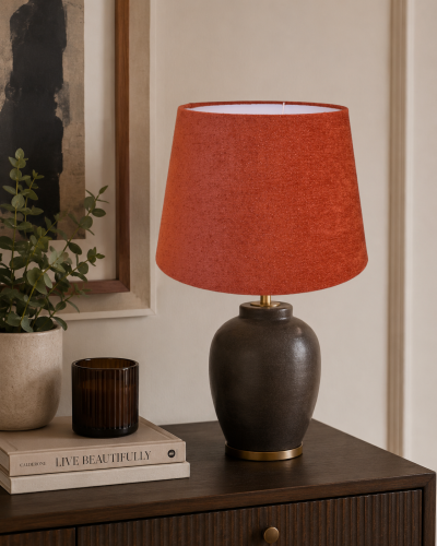 Abażur terakota Boucle VENOSA - stożek B 30