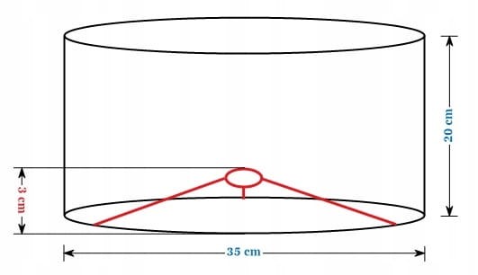 Abażur Geody 03 PANCA - walec 35
