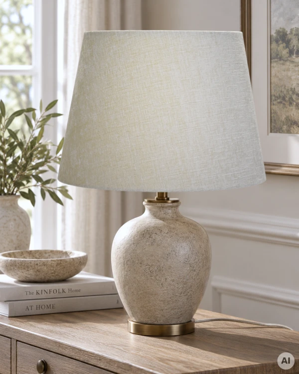 Abażur Kość Słoniowa ROMA - stożek B 44