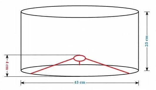 Abażur Geody 03 PANCA - walec 45