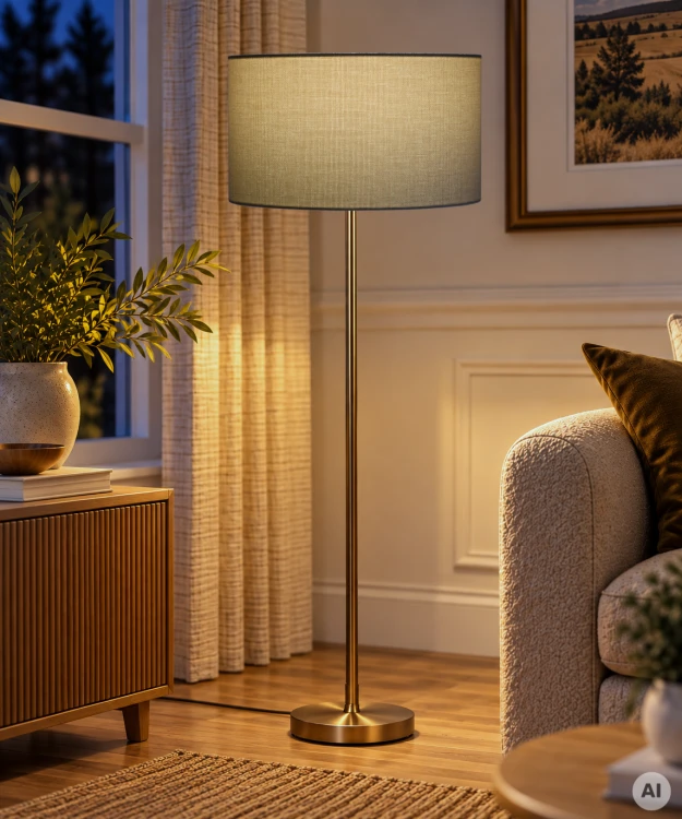 Abażur Kość Słoniowa LUKKA - walec 50