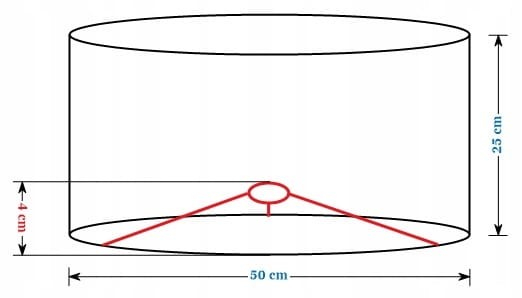 Abażur Geody 03 PANCA - walec 50