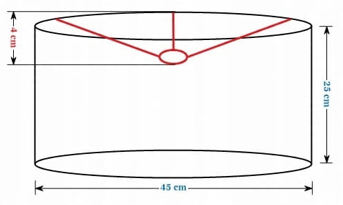 Abażur Geody 02 PANCA - walec 45