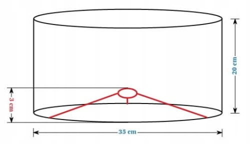 Abażur Geody 02 PANCA - walec 35
