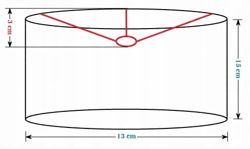 Abażur Liście Zielone PRIMAVERA - walec 13