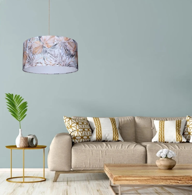 Abażur Liście Boho PRIMAVERA - walec 35