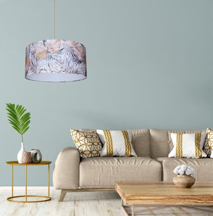 Abażur Liście Boho PRIMAVERA - walec 30