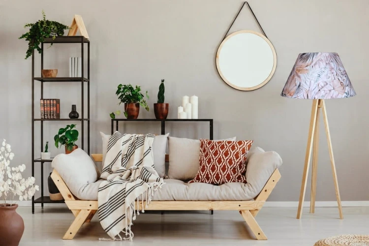 Abażur Liście Boho PRIMAVERA - stożek A 45