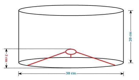 Abażur Liście Egzotyczne PRIMAVERA - walec 30