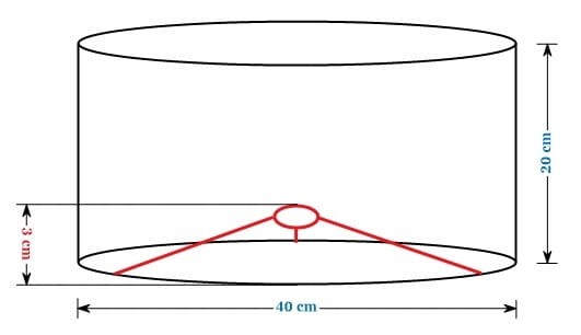 Abażur Liście Egzotyczne PRIMAVERA - walec 40
